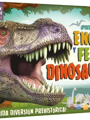 ¡Pinta Tus Propios Enormes y Feroces Dinosaurios! - Libro+kit de pintura