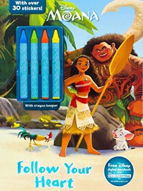 Disney Moana Follow Your Heart Color & Activity With Crayons