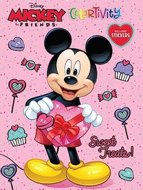 Mickey Valentine 48pg Colortivity W Stickers