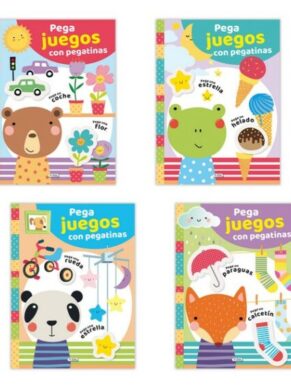 Pega juegos con pegatinas